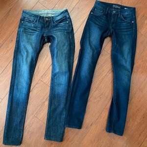 Two Pairs of Like-New Skinny Jeans (lot of 2)
